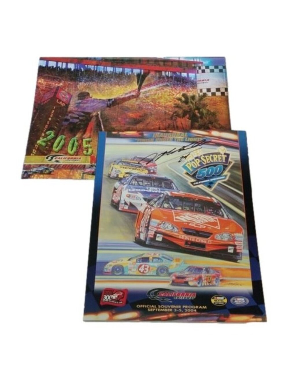 Signed Jeff Gordon 24 NASCAR Pop Secret 500 2004 Race Program Autographed